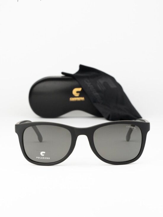Carrera Other - Carrera Men Sunglasses Black Grey Polarized Square CARRERA 8054/S 0003/M9 NEW